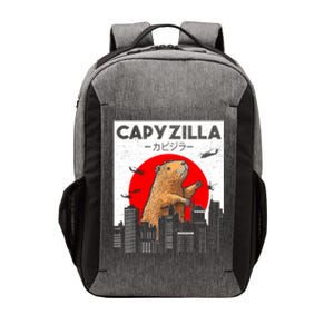 Capyzilla Funny Capybara Japanese Sunset Rodent Animal Lover Vector Backpack