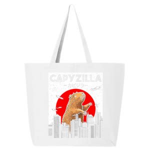 Capyzilla Funny Capybara Japanese Sunset Rodent Animal Lover 25L Jumbo Tote