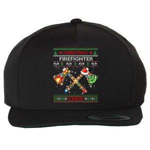 Christmas Firefighter Crew Ugly Sweater Fire Fighter Holiday Gift Wool Snapback Cap