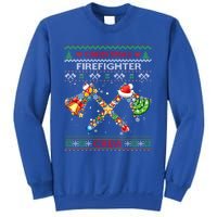 Christmas Firefighter Crew Ugly Sweater Fire Fighter Holiday Gift Sweatshirt