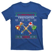 Christmas Firefighter Crew Ugly Sweater Fire Fighter Holiday Gift T-Shirt