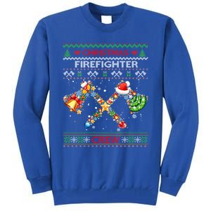 Christmas Firefighter Crew Ugly Sweater Fire Fighter Holiday Gift Tall Sweatshirt