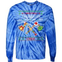 Christmas Firefighter Crew Ugly Sweater Fire Fighter Holiday Gift Tie-Dye Long Sleeve Shirt