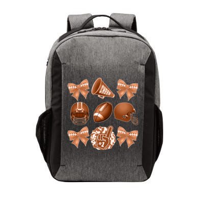 Cute Football Cheer Fan Lover Ribbon Bow Coquette Style Vector Backpack