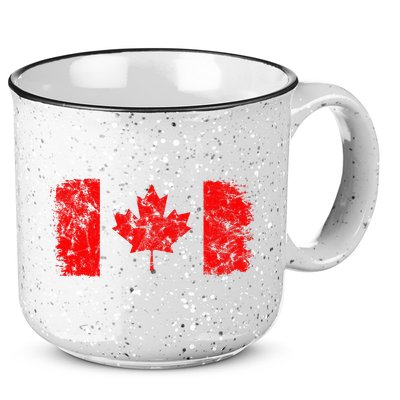 Canada Flag Canadian Flag Canadian Pride Canada Maple Leaf 15oz Campfire Ceramic Mug