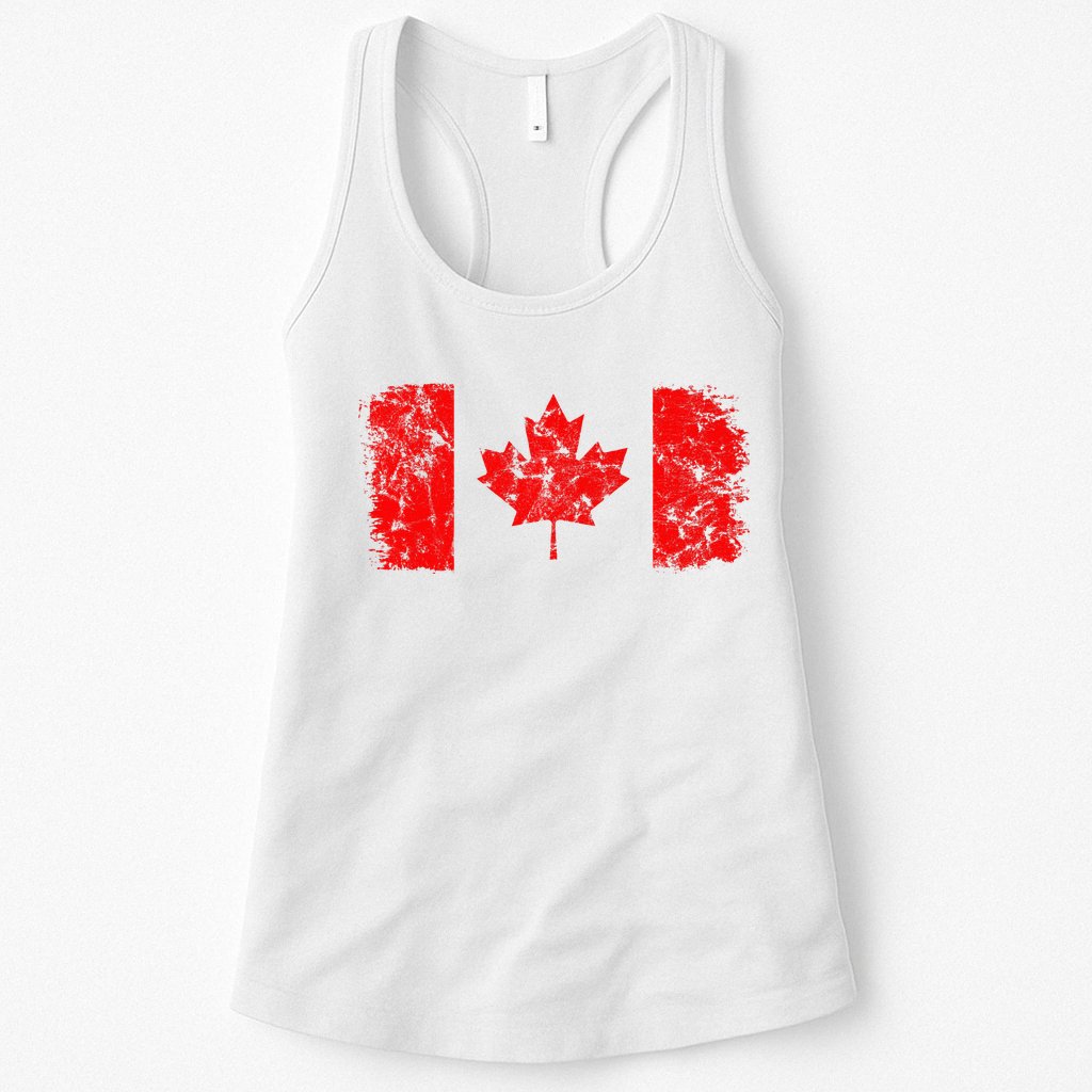 Canada Flag Canadian Flag Canadian Pride Canada Maple Leaf Womens Tank Top