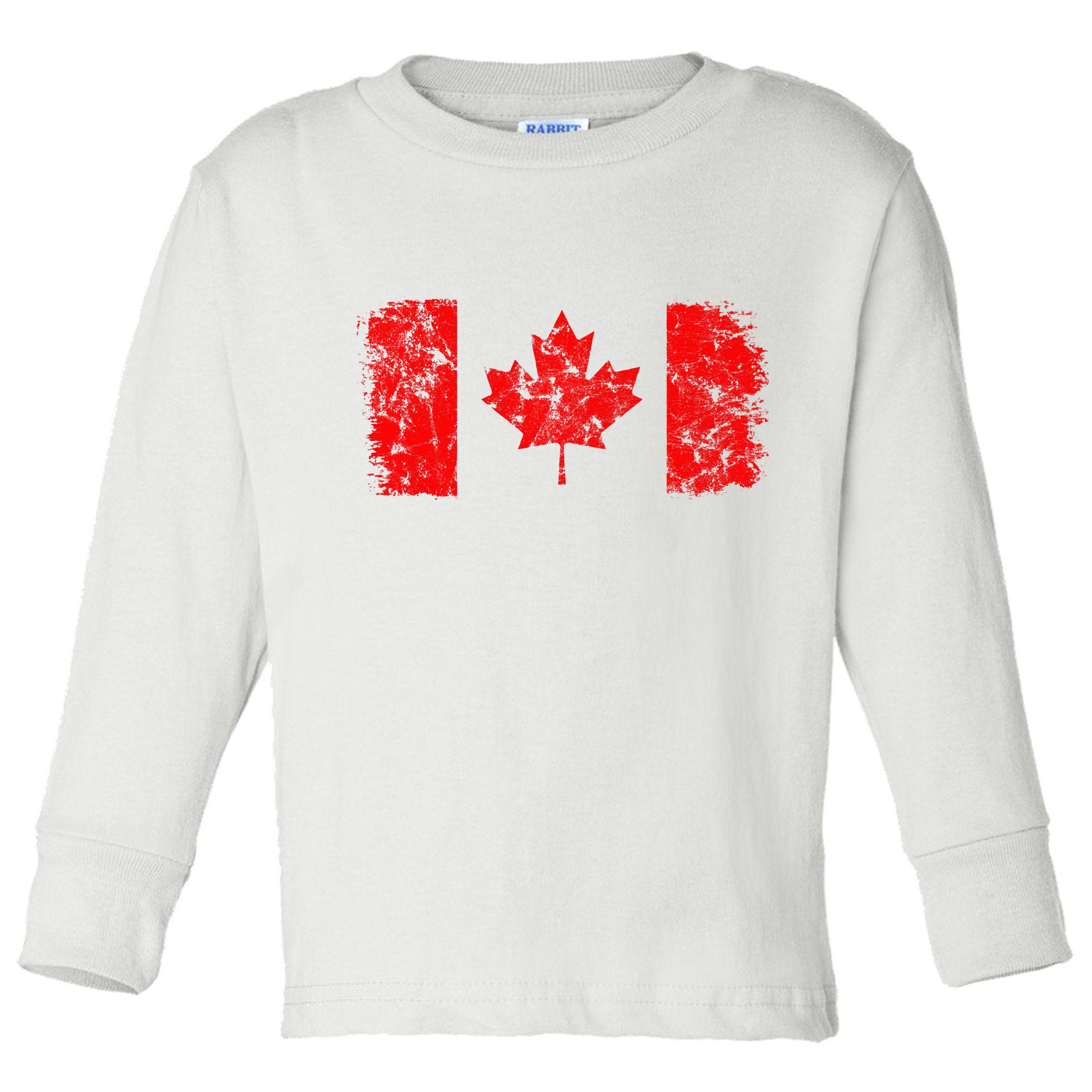 Canada Flag Canadian Flag Canadian Pride Canada Maple Leaf Toddler Long Sleeve Shirt
