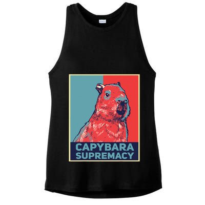 Capybaras Funny Capibara Rodent Things I Do In My Spare Time  Ladies PosiCharge Tri-Blend Wicking Tank