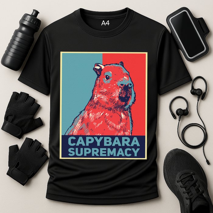 Capybaras Funny Capibara Rodent Things I Do In My Spare Time  Performance Shirt