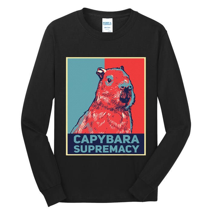 Capybaras Funny Capibara Rodent Things I Do In My Spare Time  Tall Long Sleeve T-Shirt
