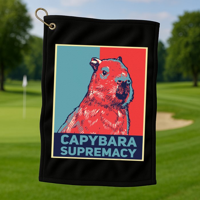 Capybaras Funny Capibara Rodent Things I Do In My Spare Time  Golf Towel