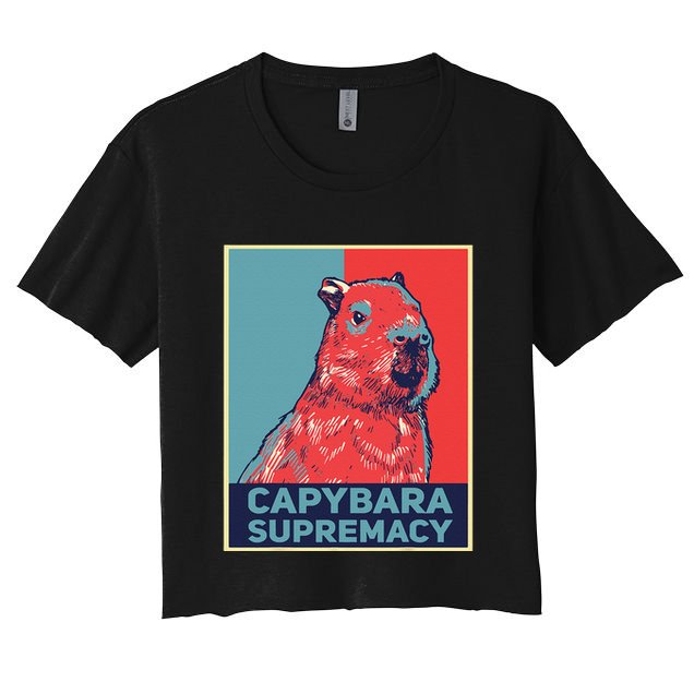 Capybaras Funny Capibara Rodent Things I Do In My Spare Time  Crop Top