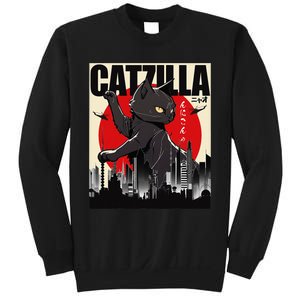 Catzilla Funny Cat Funny Cat Lover animal Sweatshirt