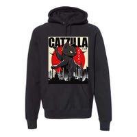 Catzilla Funny Cat Funny Cat Lover animal Premium Hoodie