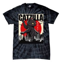 Catzilla Funny Cat Funny Cat Lover animal Tie-Dye T-Shirt