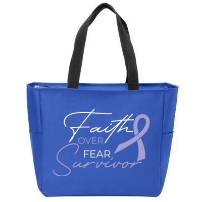 Cancer Fight Cancer Ribbon Gift Zip Tote Bag