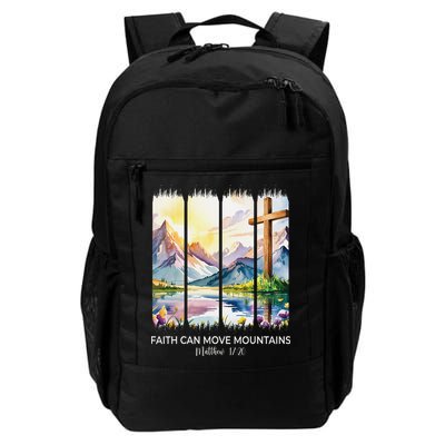 Cute Faith Can Move Mountains Christian Women Teen Mom Backpack