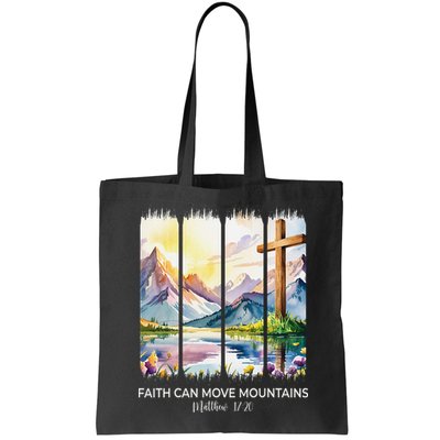 Cute Faith Can Move Mountains Christian Women Teen Mom Bag