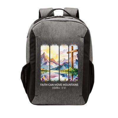 Cute Faith Can Move Mountains Christian Women Teen Mom Vector Backpack