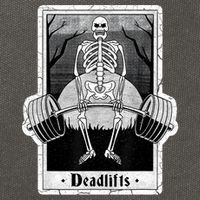 deadlifts skeleton tarot card – funny weightlifting Cotton Canvas Backpack