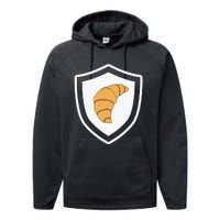 Croissant Funny Croissant Lover France Performance Fleece Hoodie