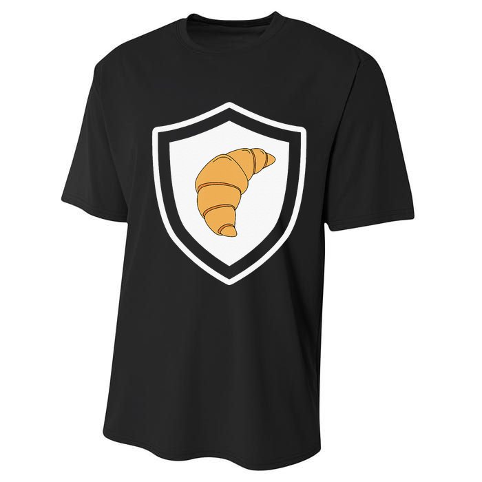 Croissant Funny Croissant Lover France Performance Sprint T-Shirt