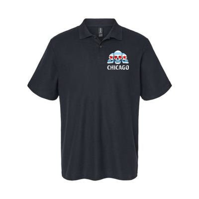 Chicago for Chicago Flag Artwork with Skulls Polo