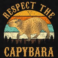 Capybara Funny Capybara Ladies PosiCharge Tri-Blend Wicking Tank