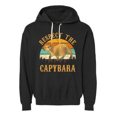 Capybara Funny Capybara Garment-Dyed Fleece Hoodie