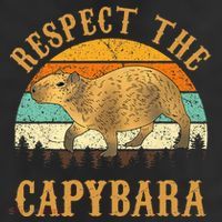 Capybara Funny Capybara 7 Panel Mesh Trucker Snapback Hat