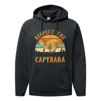 Capybara Funny Capybara Performance Fleece Hoodie