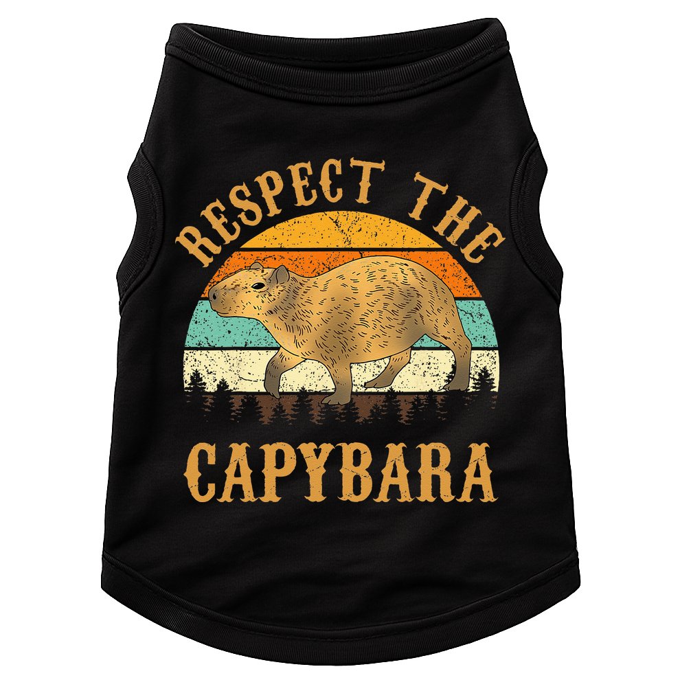 Capybara Funny Capybara Doggie Tank
