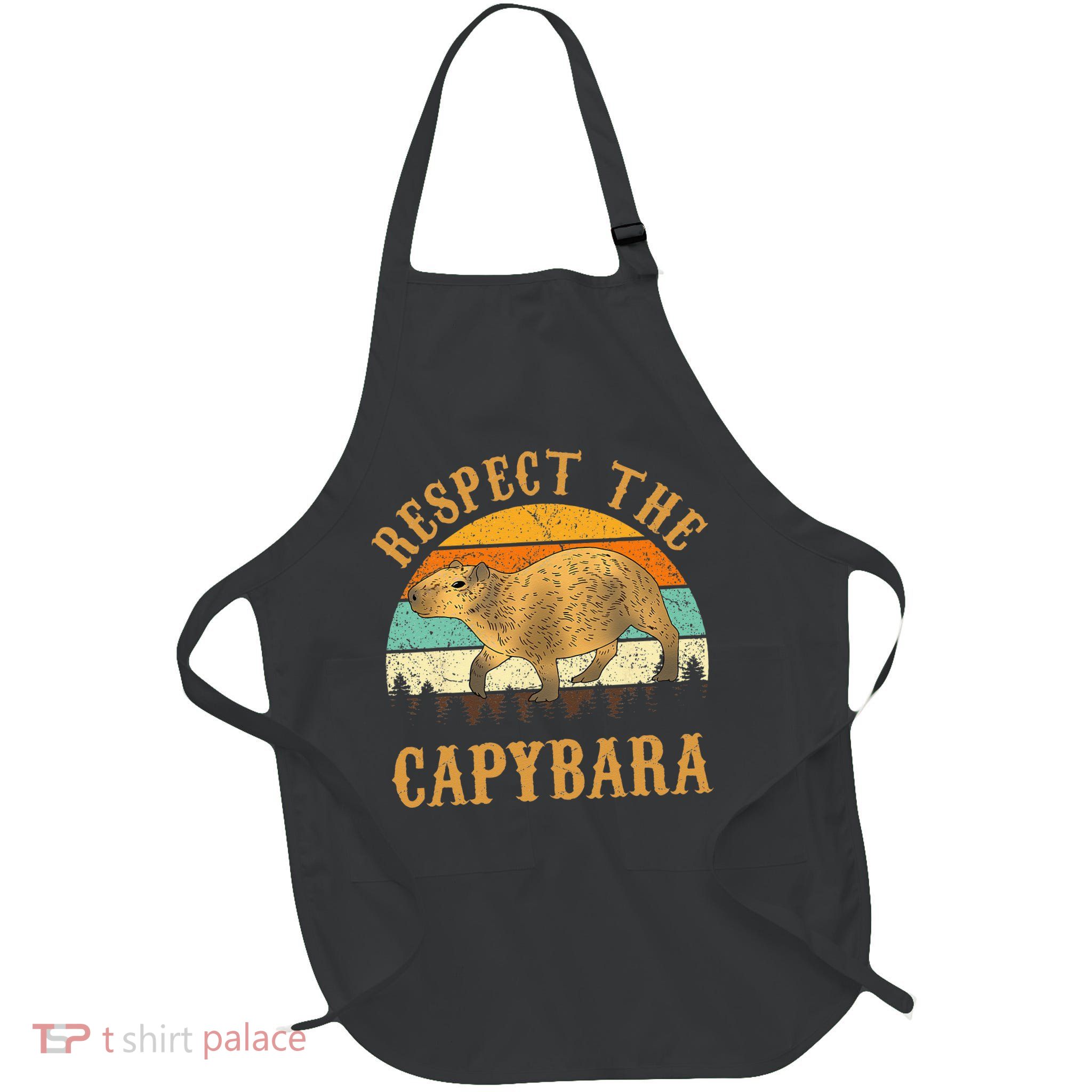 Capybara Funny Capybara Full-Length Apron With Pockets