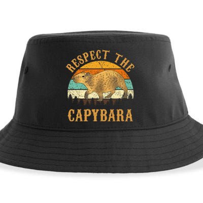 Capybara Funny Capybara Sustainable Bucket Hat