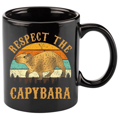 Capybara Funny Capybara 11oz C Handle Ceramic Mug
