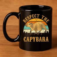 Capybara Funny Capybara 11oz C Handle Ceramic Mug
