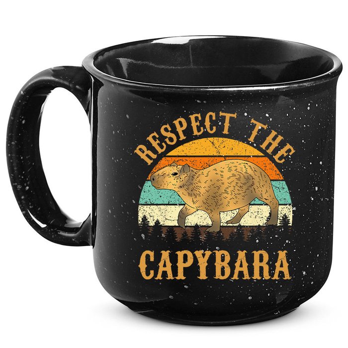 Capybara Funny Capybara 15oz Campfire Ceramic Mug