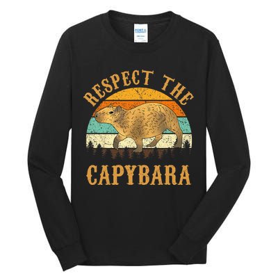 Capybara Funny Capybara Tall Long Sleeve T-Shirt