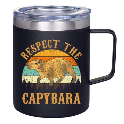 Capybara Funny Capybara 12oz Stainless Steel Coffee Mug