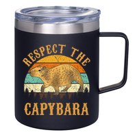 Capybara Funny Capybara 12oz Stainless Steel Coffee Mug