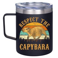 Capybara Funny Capybara 12oz Stainless Steel Coffee Mug