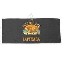 Capybara Funny Capybara Large Microfiber Waffle Golf Towel
