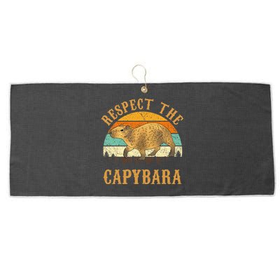 Capybara Funny Capybara Large Microfiber Waffle Golf Towel