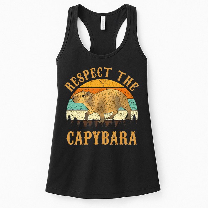 Capybara Funny Capybara Womens Tank Top