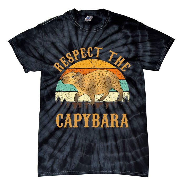 Capybara Funny Capybara Tie-Dye T-Shirt