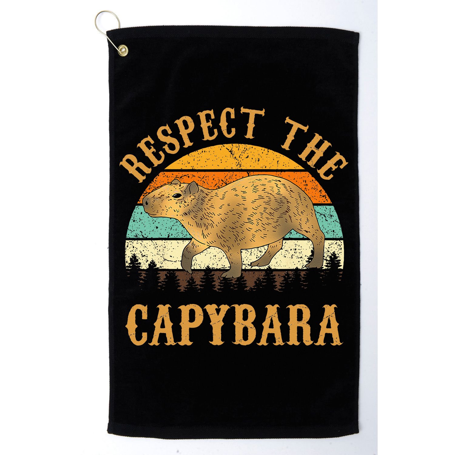 Capybara Funny Capybara Golf Towel