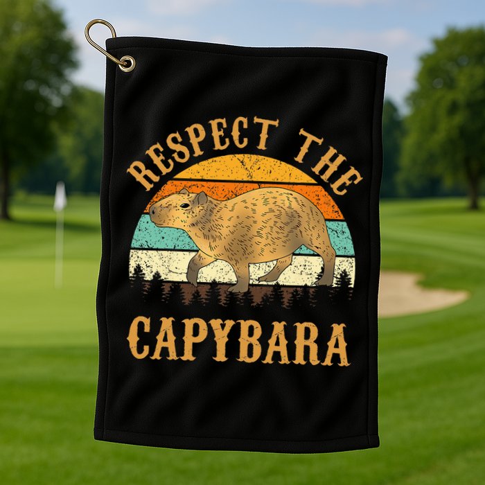 Capybara Funny Capybara Golf Towel