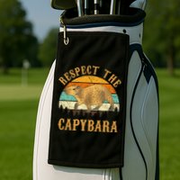 Capybara Funny Capybara Golf Towel