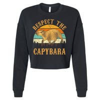 Capybara Funny Capybara Cropped Pullover Crew