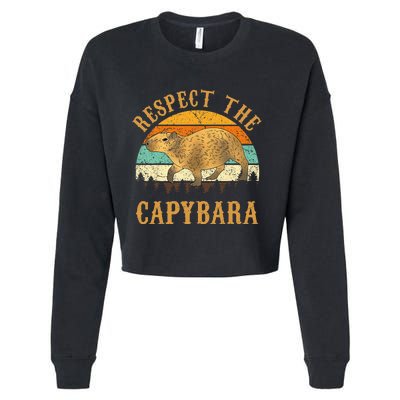 Capybara Funny Capybara Cropped Pullover Crew